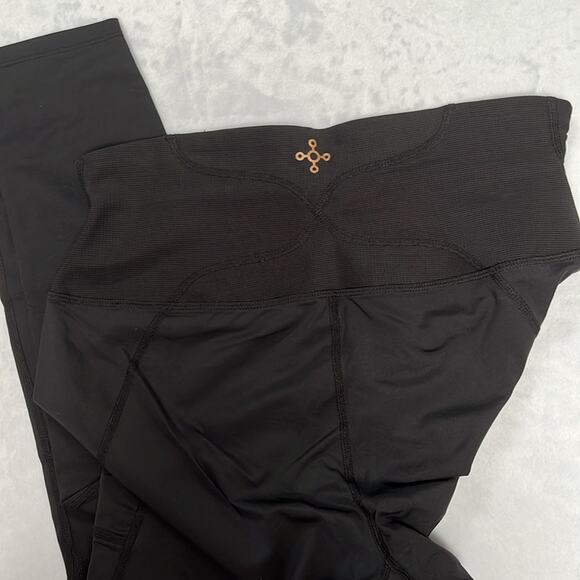Tommie Copper Women's Back Support Leggings Black Size L Ultra-Fit Ankle Length - Picture 8 of 10